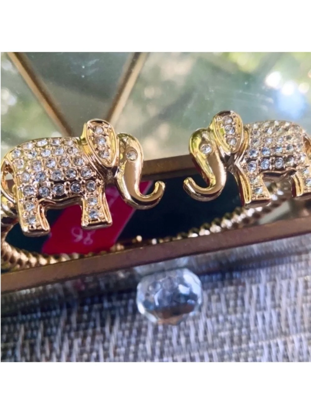 NWT Lilly Pulitzer GOLD LUCKY ELEPHANT BRACELET
